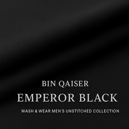 Emperor Black – Wash & Wear Men’s Unstitched Collection