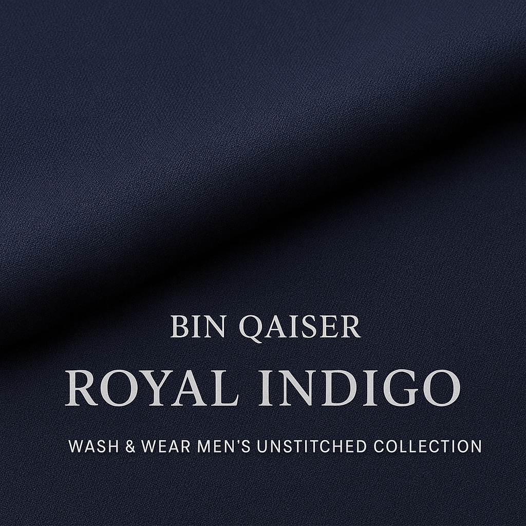 Royal Indigo- Wash & Wear Men’s Unstitched Collection