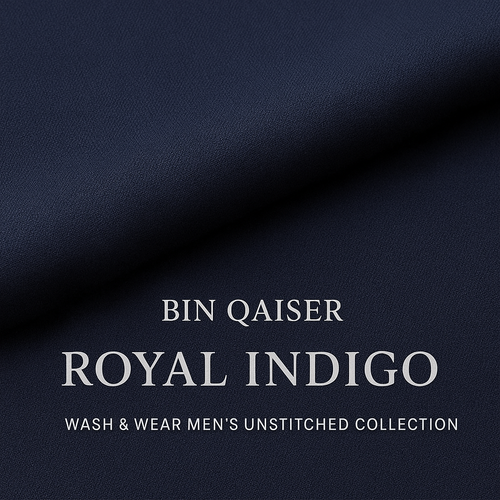 Royal Indigo- Wash & Wear Men’s Unstitched Collection