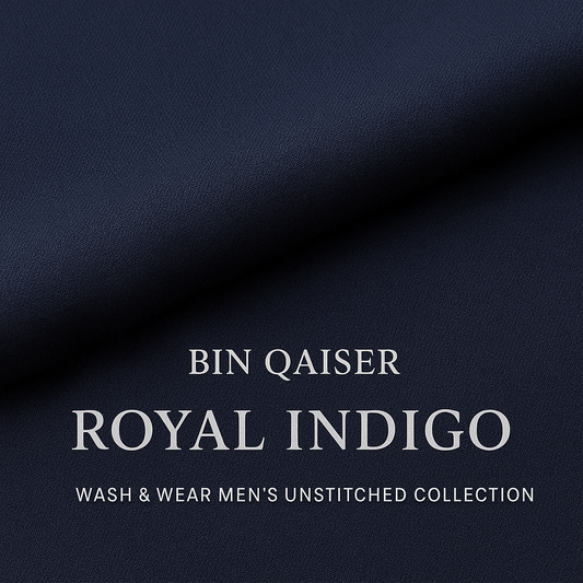 Royal Indigo- Wash & Wear Men’s Unstitched Collection