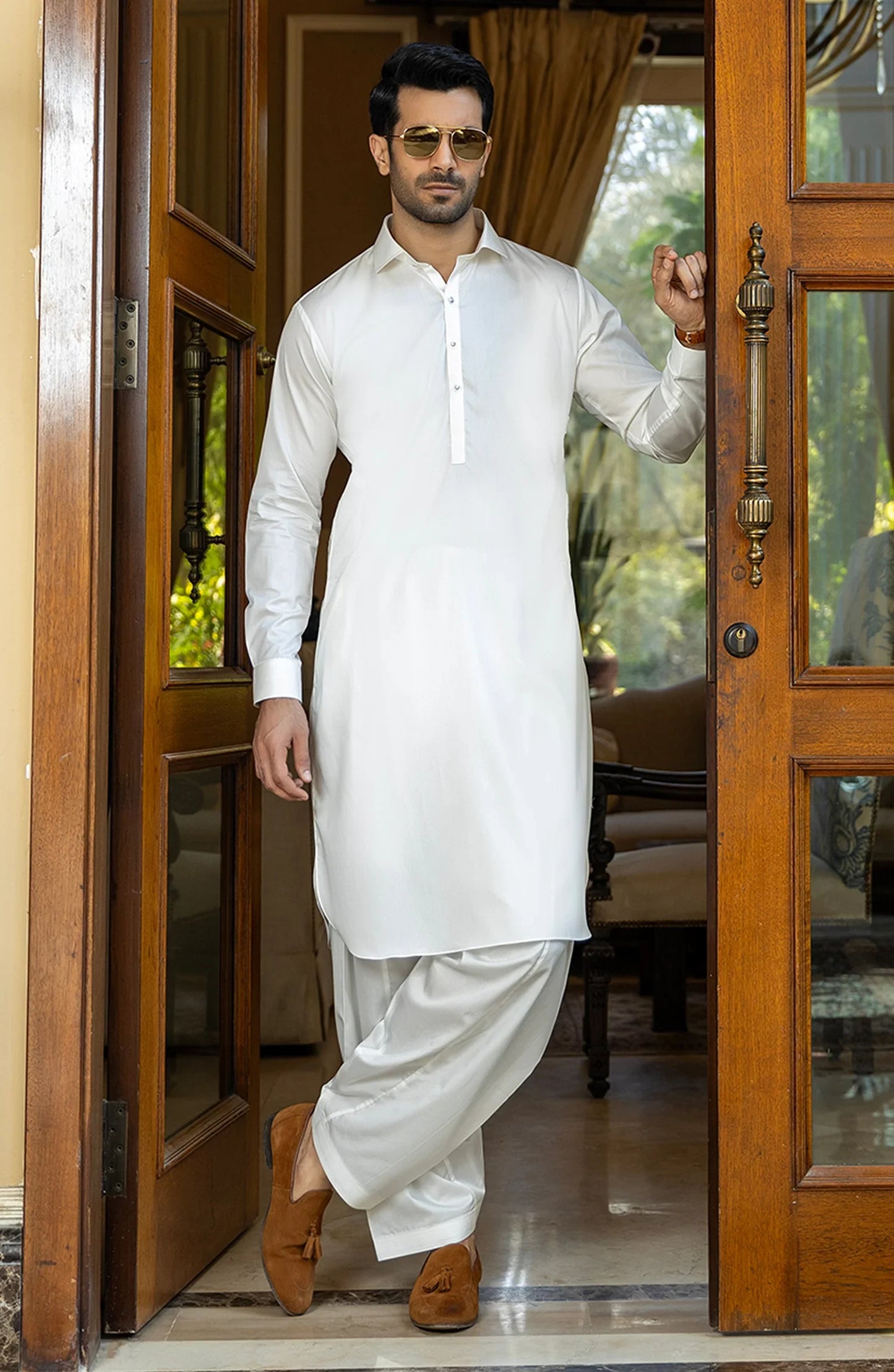 Pearl White - Wash n Wear Fabric