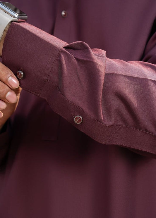 Maroon - Wash n Wear Fabric