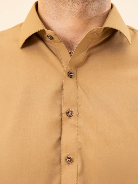 Camel Color- Wash n Wear Fabric